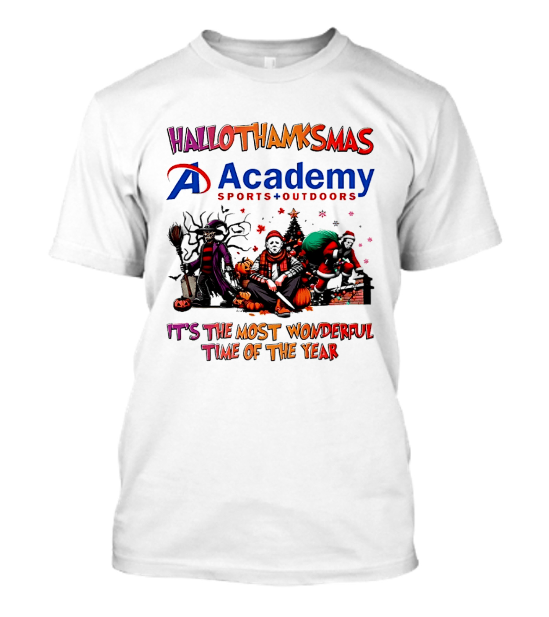 Hallothanksmas Academy Sports Outdoors It's The Most Wonderful Time T-Shirt