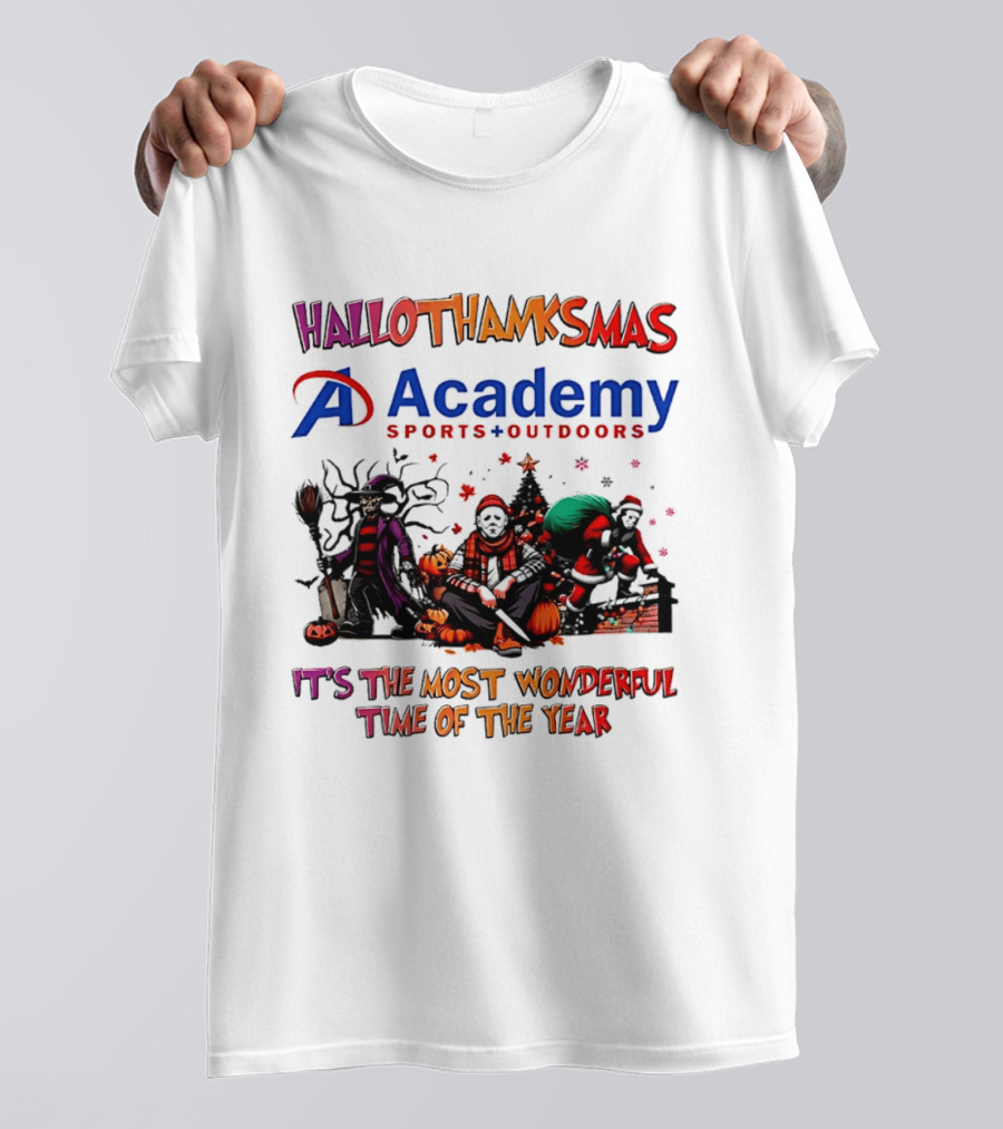 Hallothanksmas Academy Sports Outdoors It's The Most Wonderful Time T-Shirt