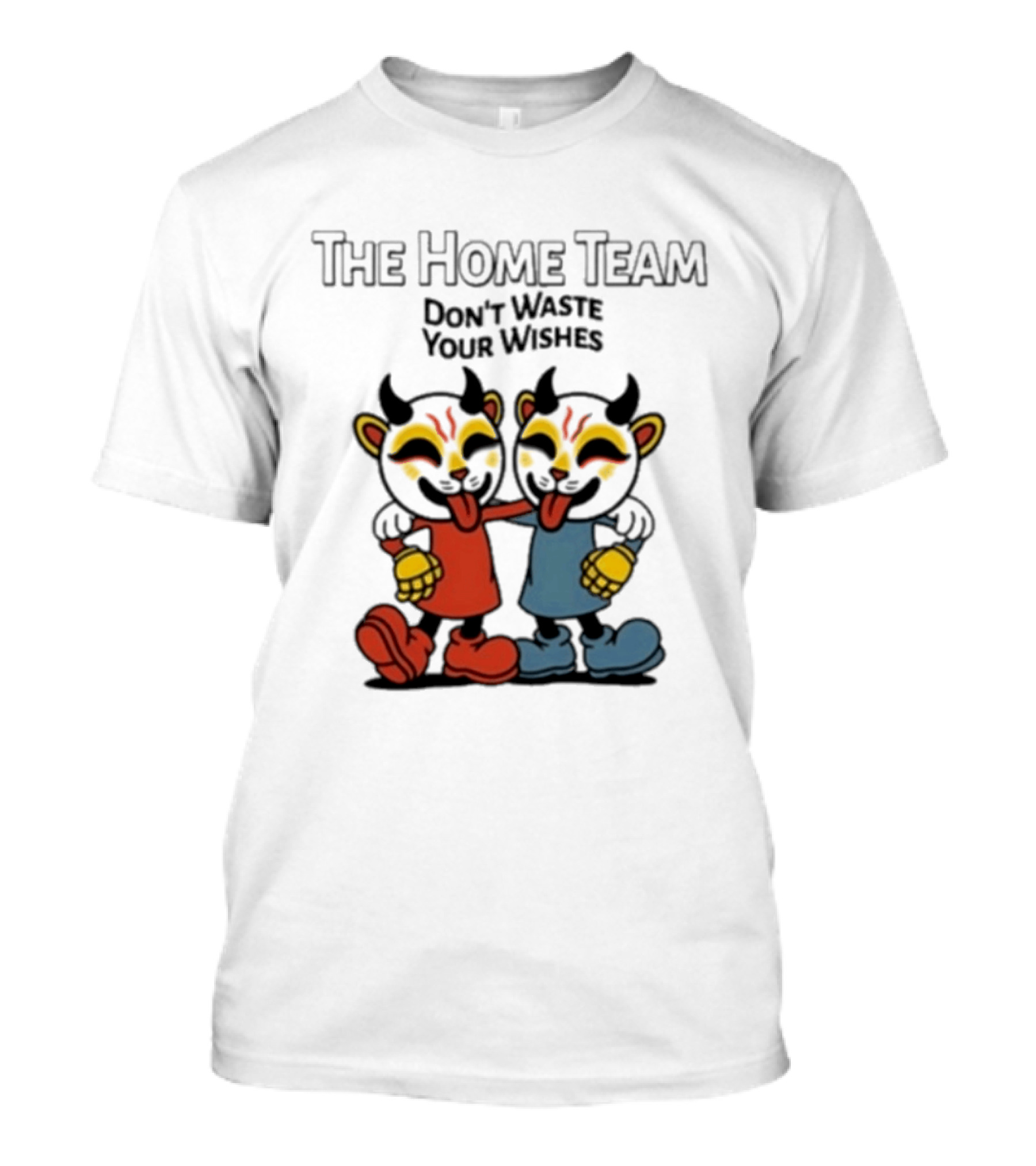 The Home Team Don't Waste Your Wishes Cuphead Tie Dye T-Shirt