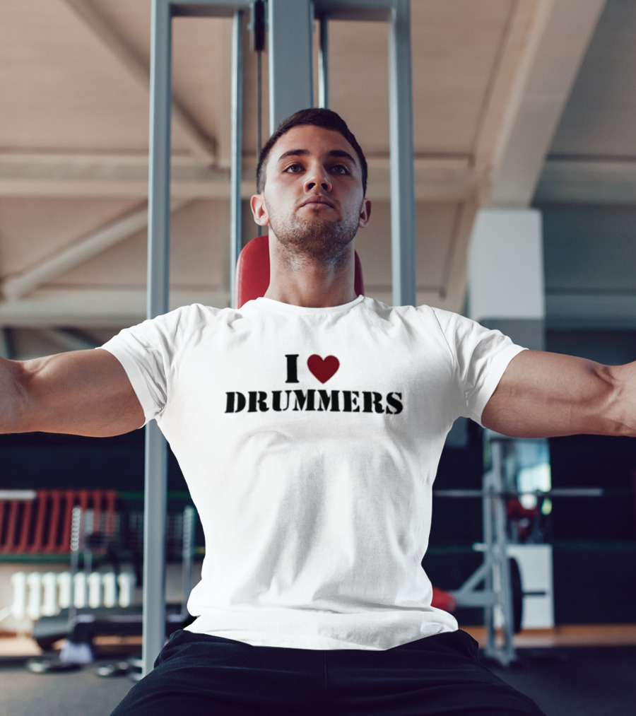 I Heart Drummers Passion Music T-Shirt