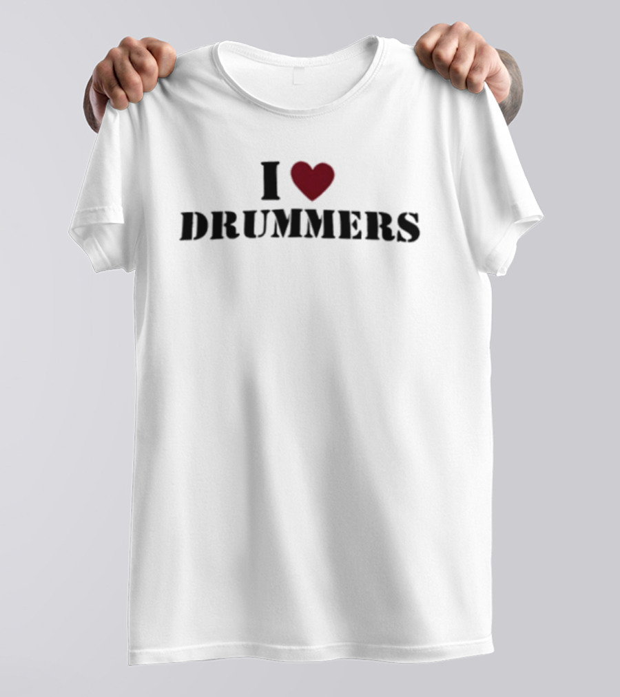 I Heart Drummers Passion Music T-Shirt