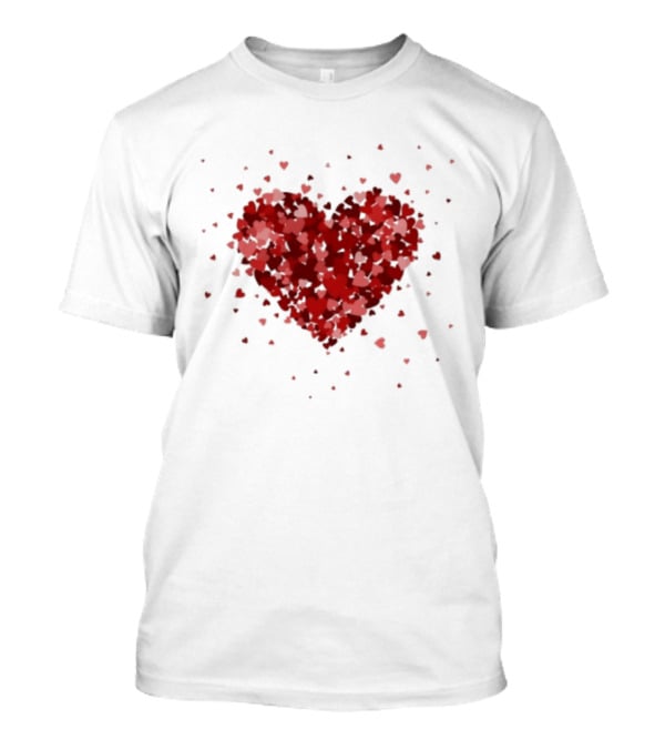 Romantic Valentine Tiny Hearts Xoxo Love T-Shirt