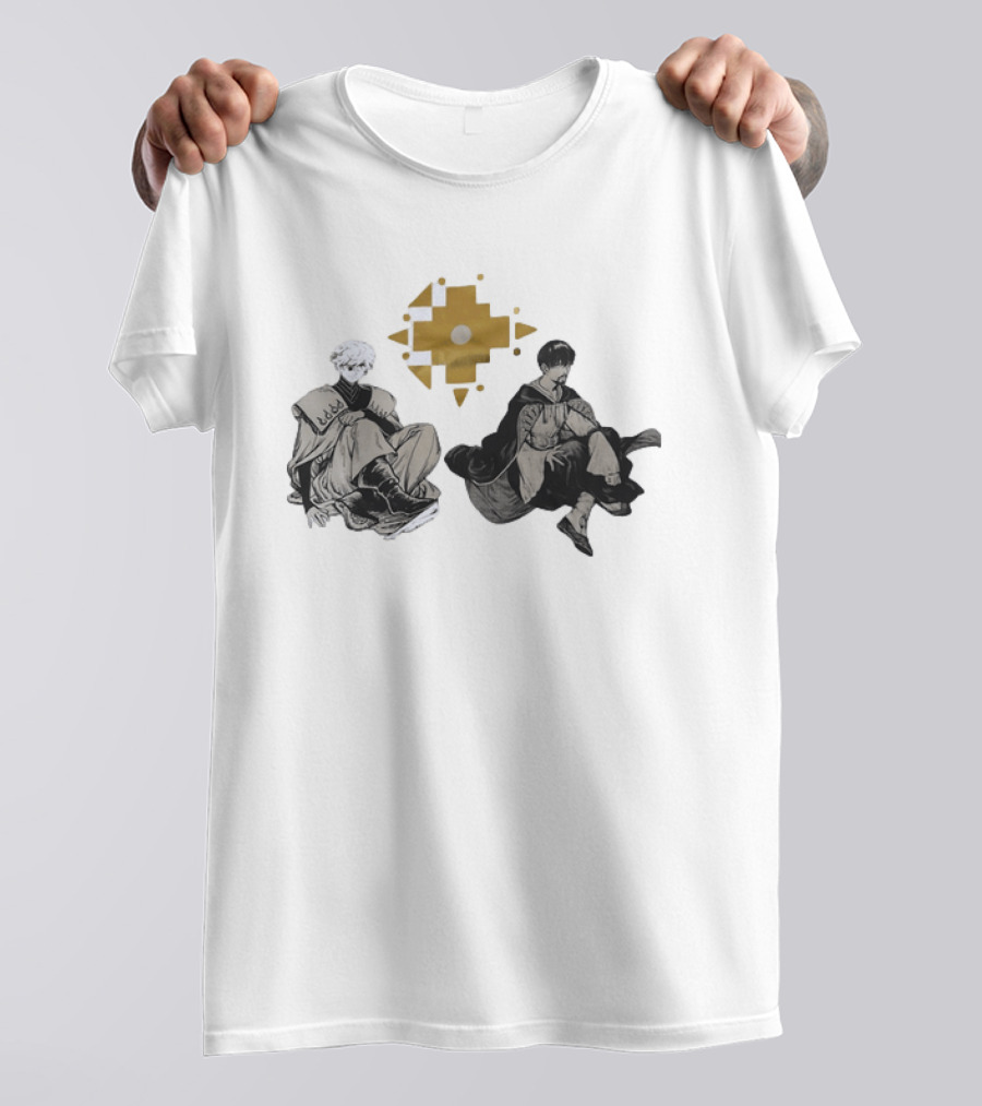 Witch Hat Atelier Character Art Featuring Stylish Outfits And Geometric T-Shirt