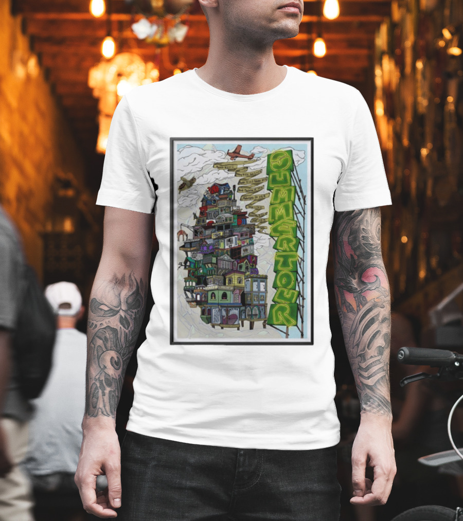 Phish Summer Tour 2025 With Signposts And Plane T-Shirt