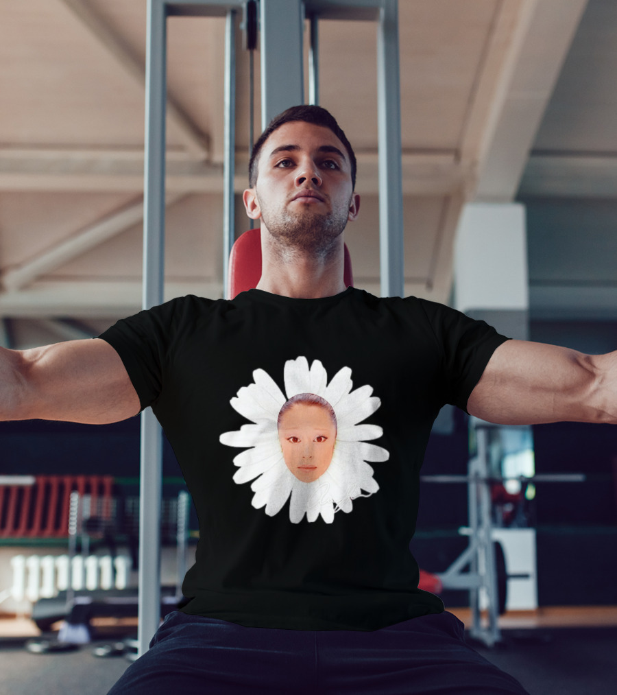 Ariana Grande Daisy Flower Face With Signature T-Shirt