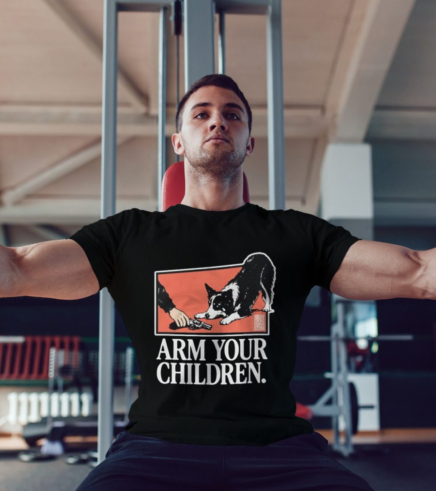 Arm Your Children Brandon Gone Over Dog T-Shirt