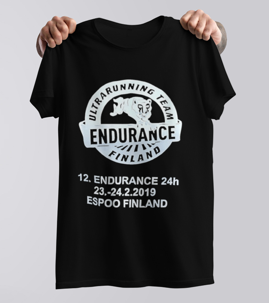 Endurance Finland Ultrarunning Team 12th 24h 23 24.2.2019 Espoo Finland T-Shirt