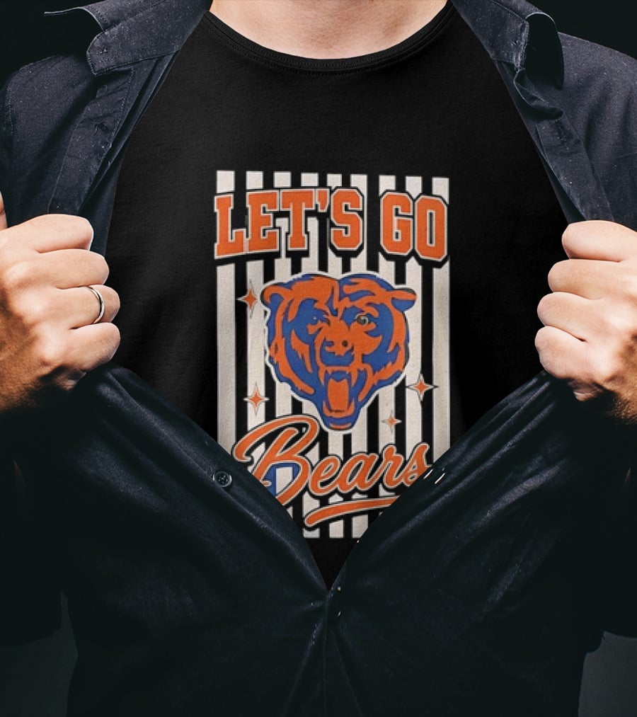 Let's Go Chicago Bears Fan Support T-Shirt