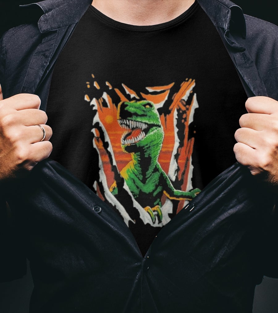 Liquid Blue Rex Dinosaur Jurassic Ripped Claw T-Shirt