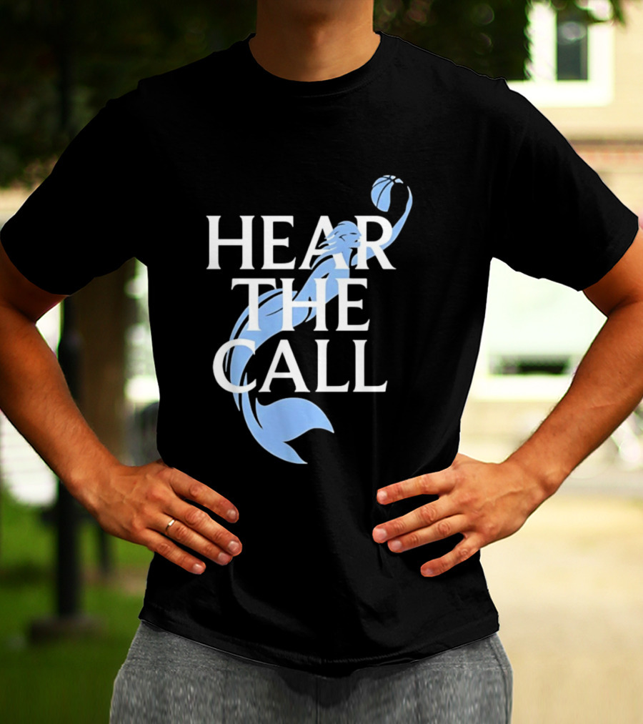 Hear The Call Mermaid Basketball Sports T-Shirt