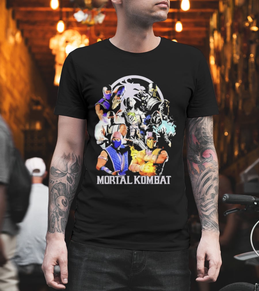 Mortal Kombat Sub Zero Ninja Characters Group T-Shirt