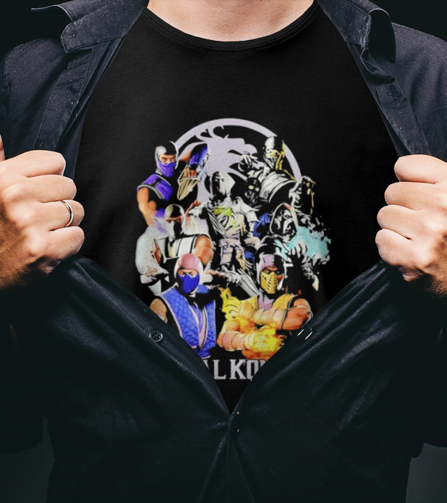 Mortal Kombat Sub Zero Ninja Characters Group T-Shirt