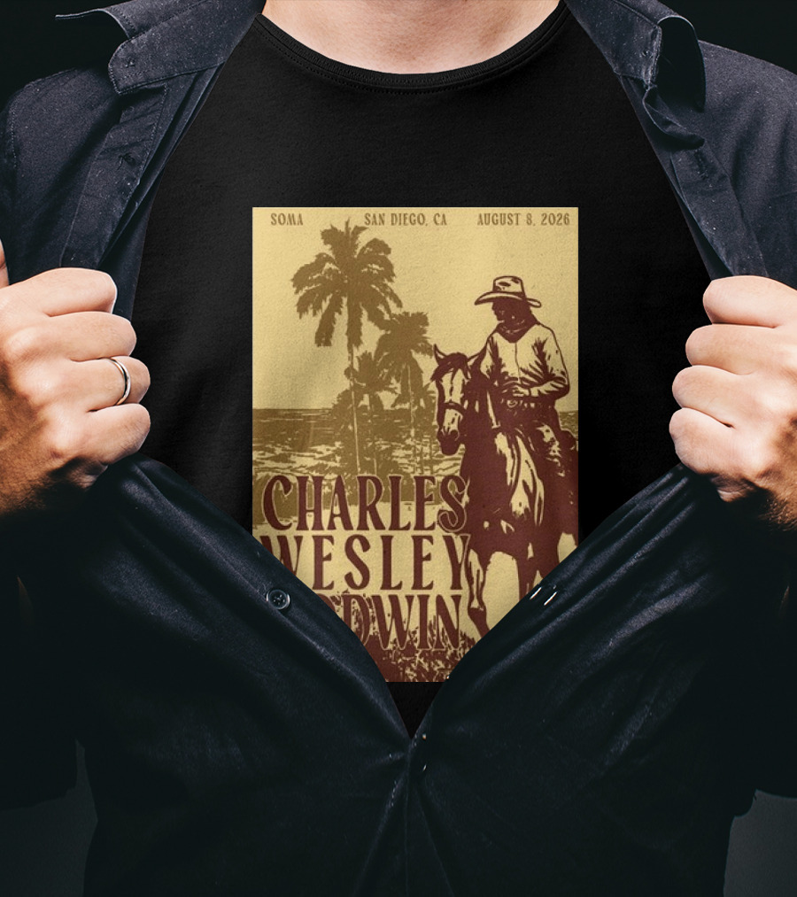 SOMA San Diego CA August 8 2026 Charles Wesley Godwin With Lilly Hiatt T-Shirt