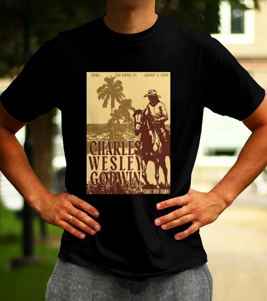 SOMA San Diego CA August 8 2026 Charles Wesley Godwin With Lilly Hiatt T-Shirt