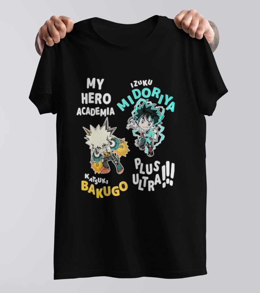 My Hero Academia Izuku Midoriya Katsuki Bakugo Plus Ultra T-Shirt
