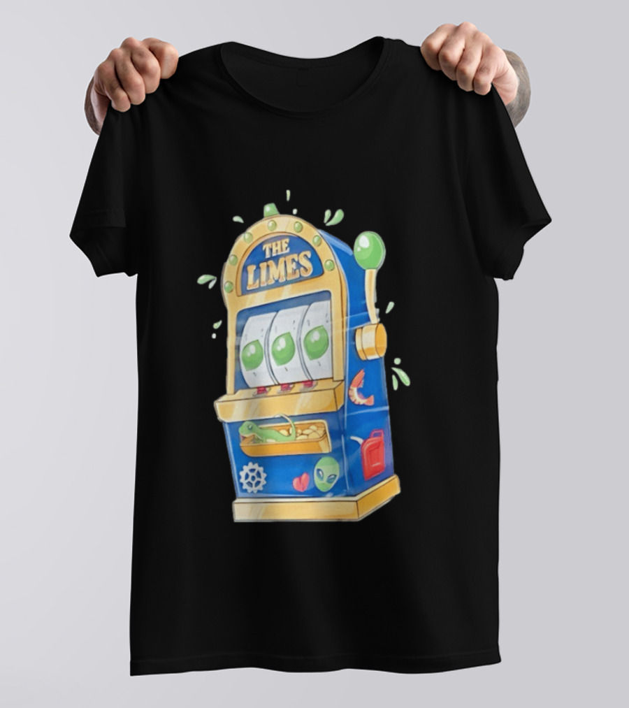 The Limes Slot Machine Gambling Casino With Aliens And Citrus T-Shirt