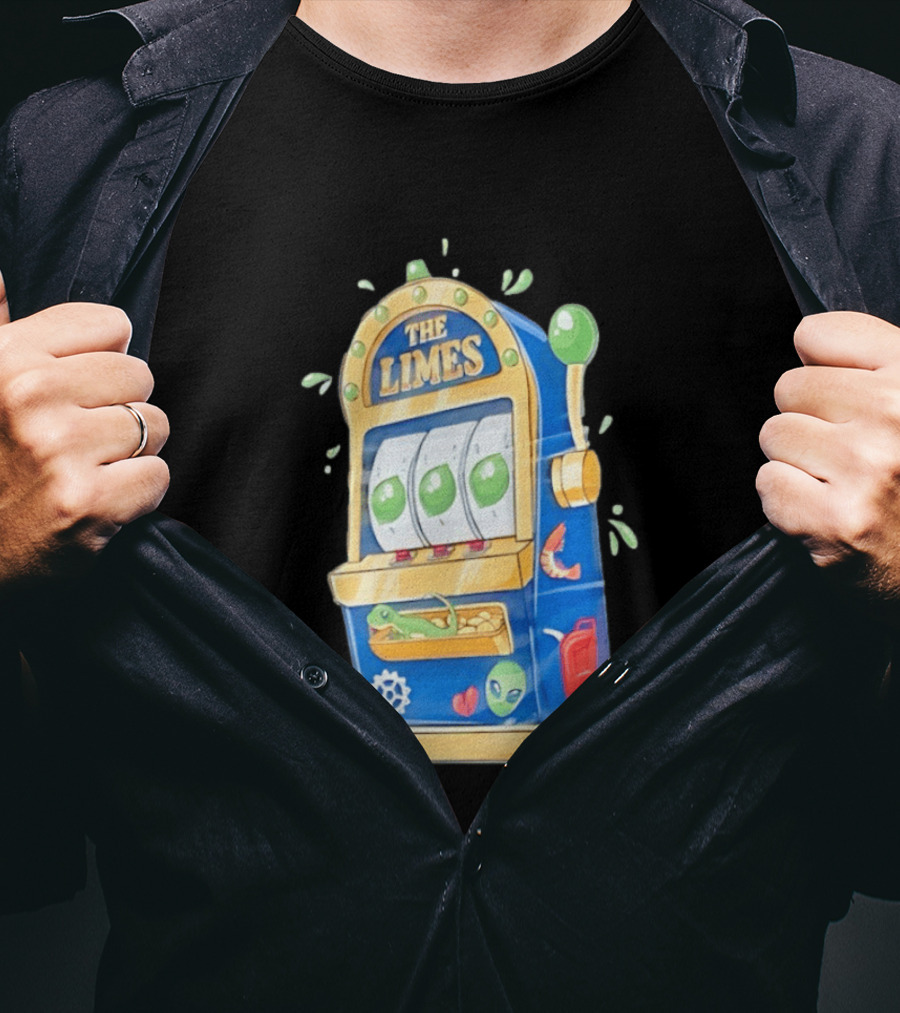 The Limes Slot Machine Gambling Casino With Aliens And Citrus T-Shirt