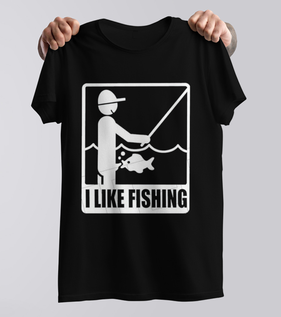 I Like Fishing Fisherman Angler Catching Fish T-Shirt