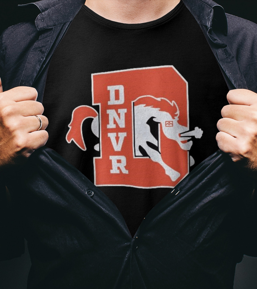 DNVR Denver Broncos Retro Horse Head T-Shirt