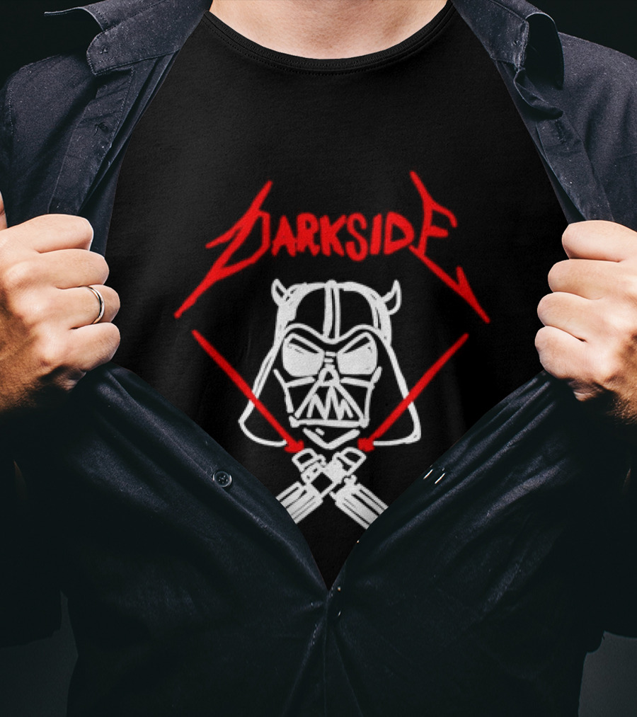 Darth Vader Join The Dark Side Metal Crossover Darkside Zwrocle Lightsabers T-Shirt