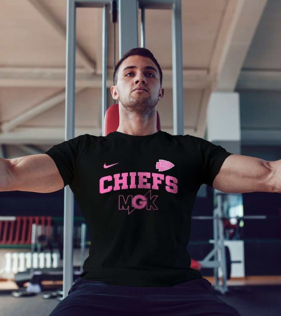 Nike Kansas City Chiefs MGK Collaboration Pink T-Shirt