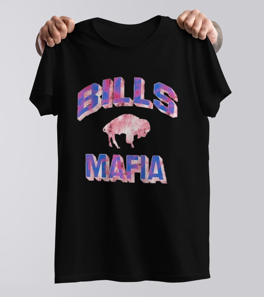 Bills Mafia Distressed Buffalo Bills Football T-Shirt