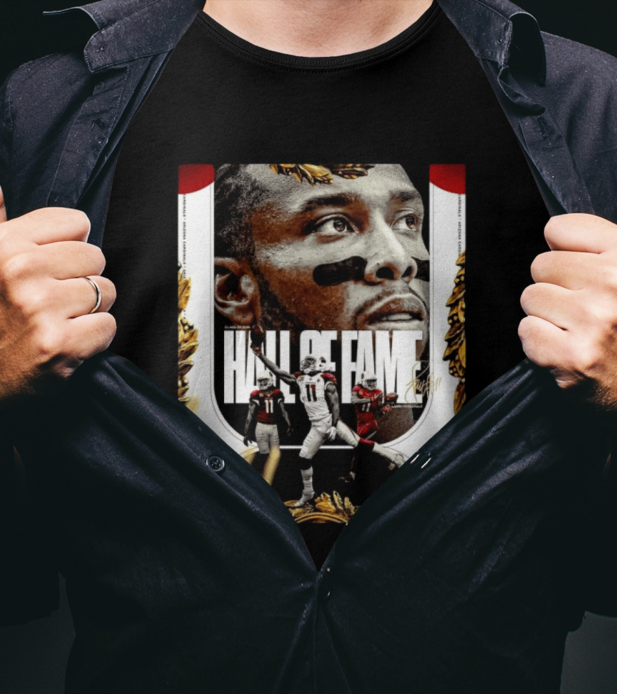 Larry Fitzgerald Hall Of Fame Class Of 2026 Legendary NFL Wide Receiver T-Shirt