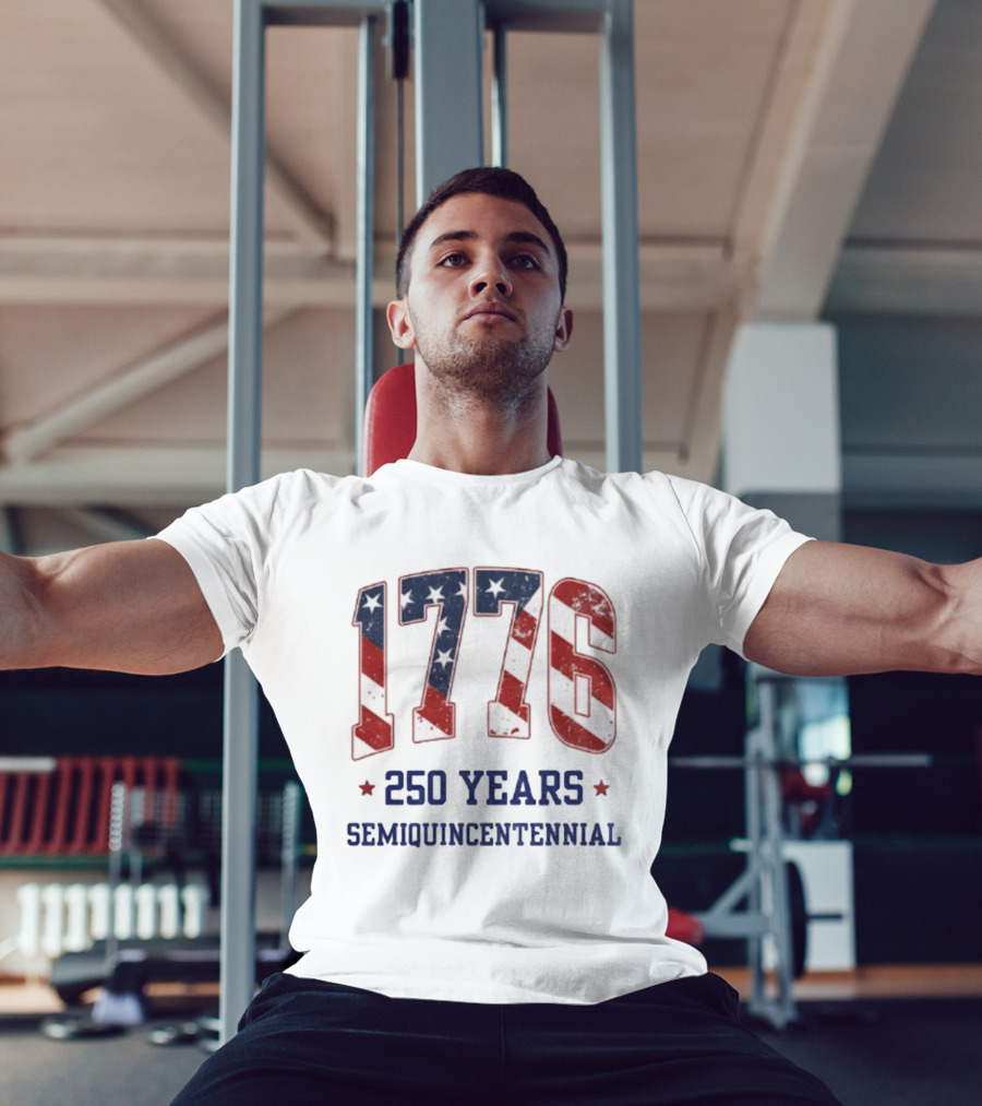 1776 250 Years Semiquincentennial American Flag Celebration T-Shirt