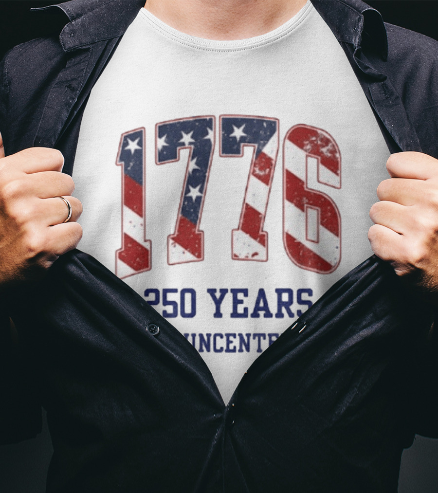 1776 250 Years Semiquincentennial American Flag Celebration T-Shirt