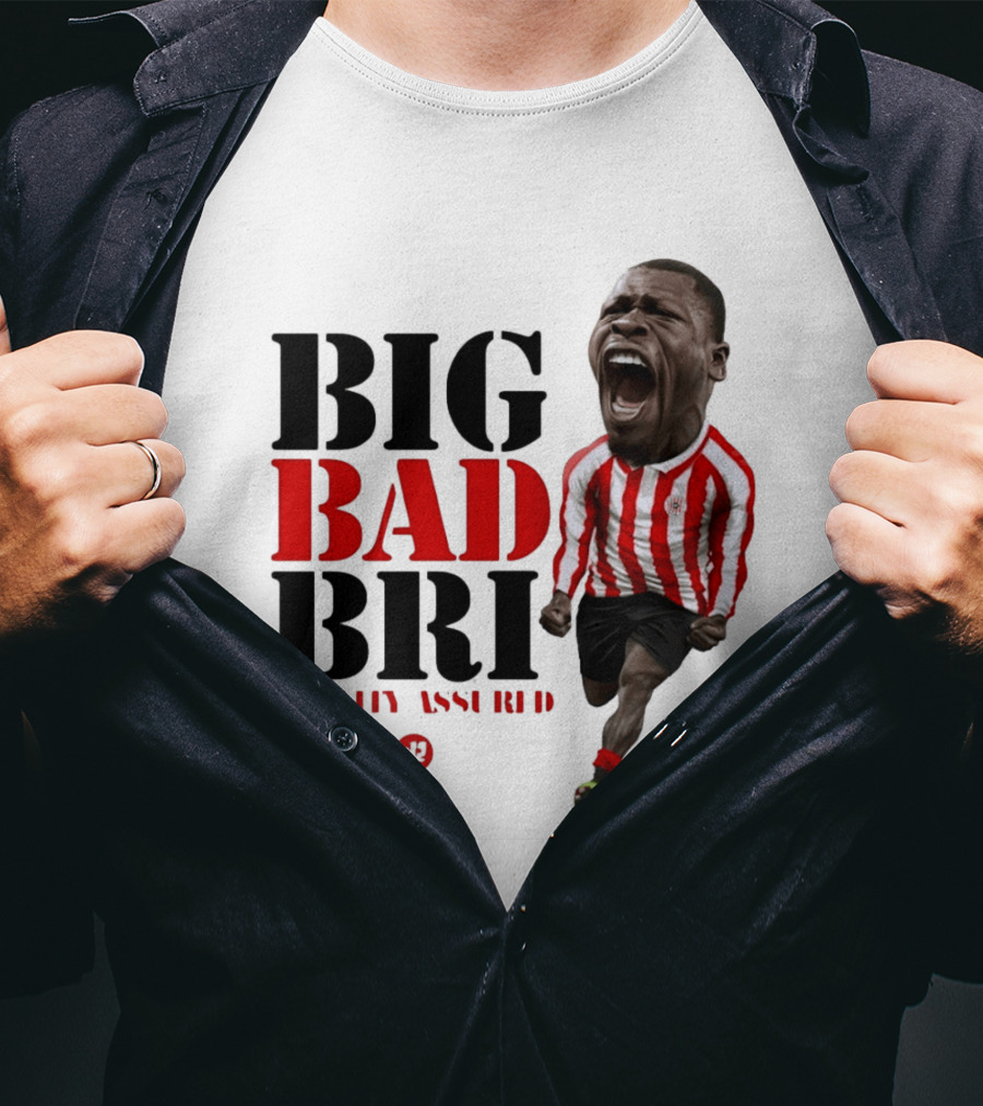 Big Bad Bri Quality Assured Sunderland AFC Caricature T-Shirt
