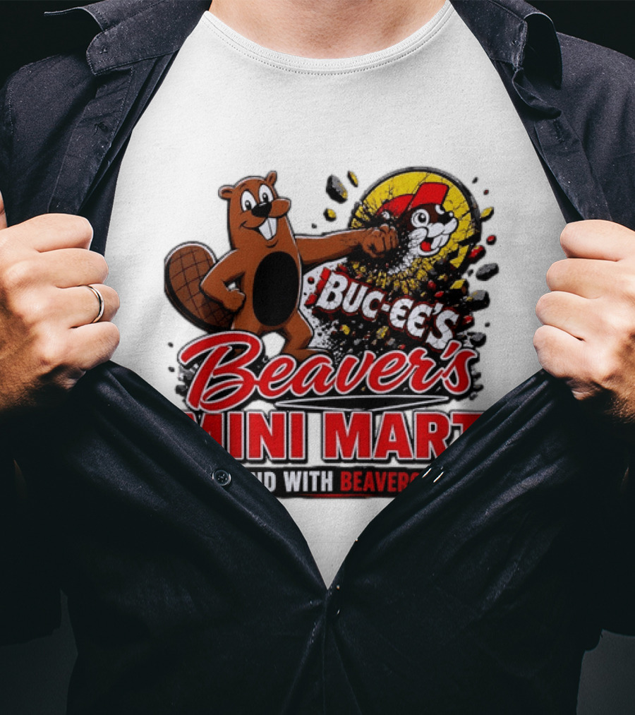Buc Ee's Beaver's Mini Mart I Stand With Beavercreek Promotion T-Shirt