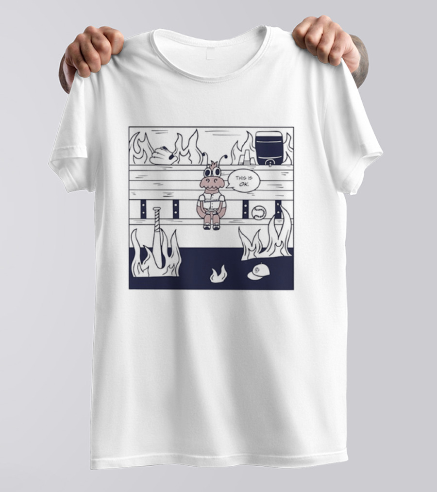 Philadelphia Phillies Baseball Meme This Is Fine T-Shirt