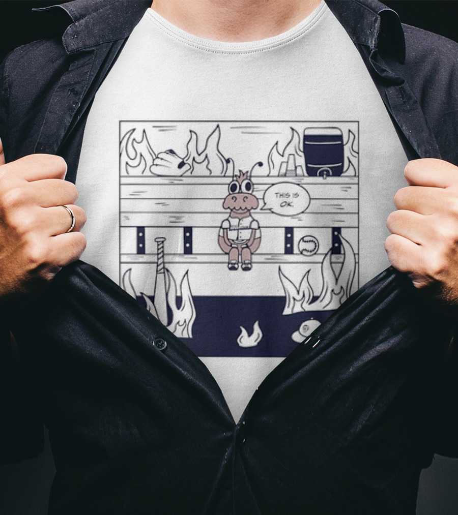 Philadelphia Phillies Baseball Meme This Is Fine T-Shirt