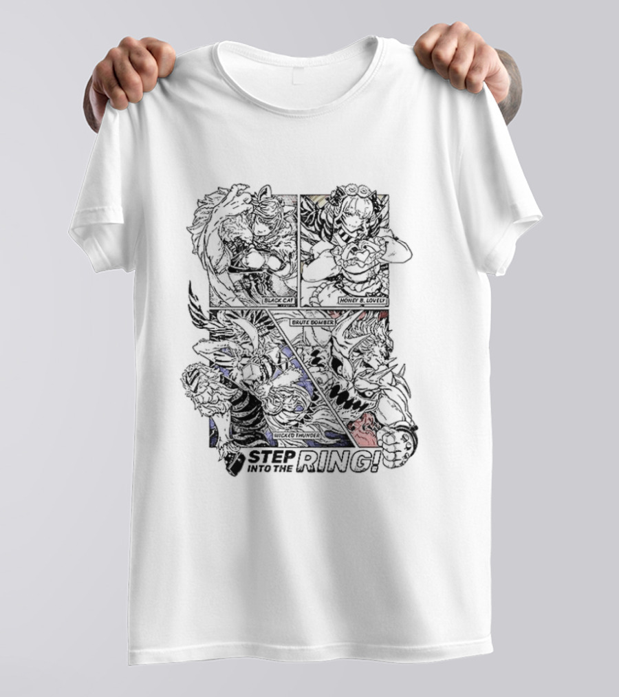 Classic Step Into The Ring Street Fighter Ken Vs Ryu Showdown T-Shirt
