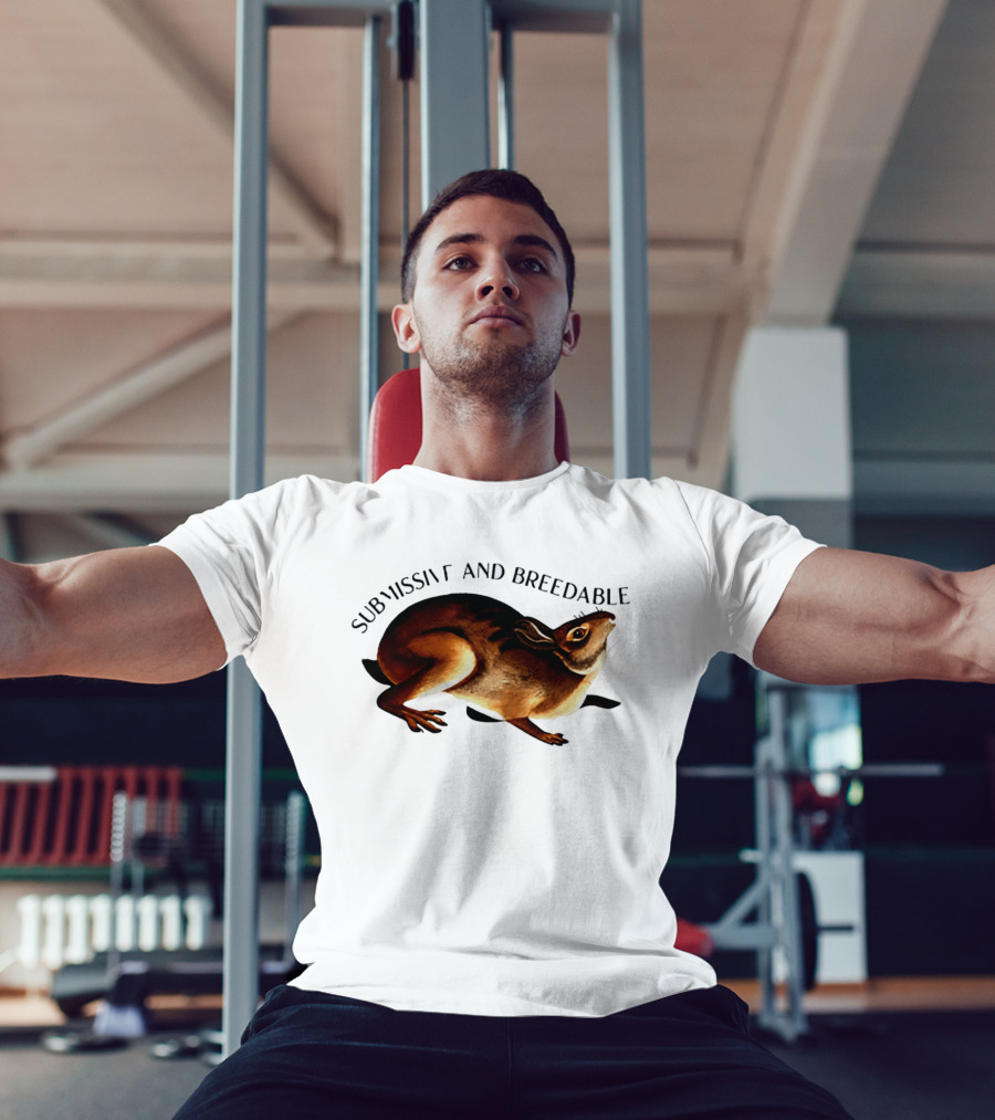 Submissive And Breedable Rabbit Meme T-Shirt
