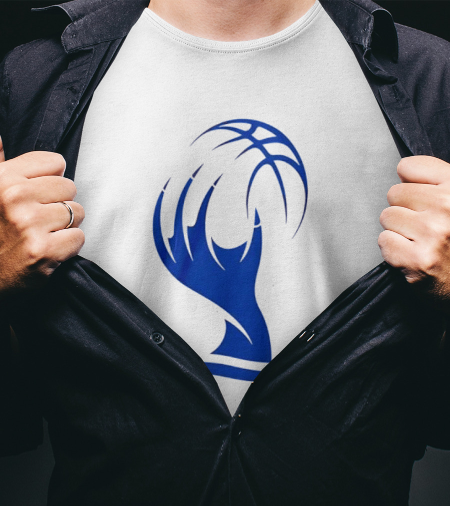 Cleveland Sirens The Claw Basketball Blue Wave T-Shirt