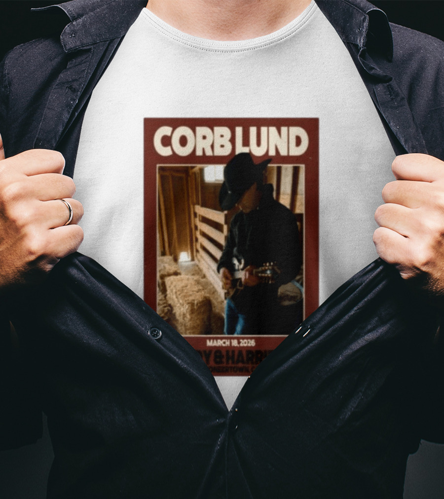Corb Lund Live At Pappy & Harriet's Pioneertown CA March 18 2026 T-Shirt