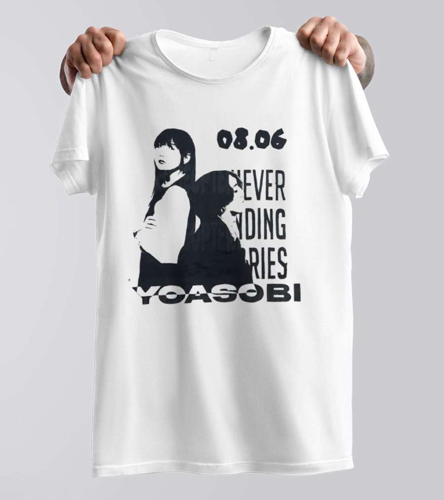 Yoasobi Never Ending Stories 08.06 J Pop Duo T-Shirt