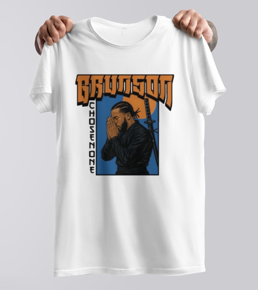 Brunson Chosen One Samurai Style Meditation And Sword T-Shirt