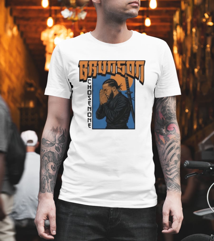 Brunson Chosen One Samurai Style Meditation And Sword T-Shirt