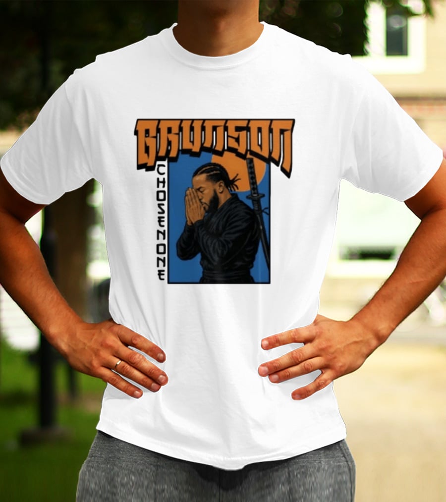 Brunson Chosen One Samurai Style Meditation And Sword T-Shirt