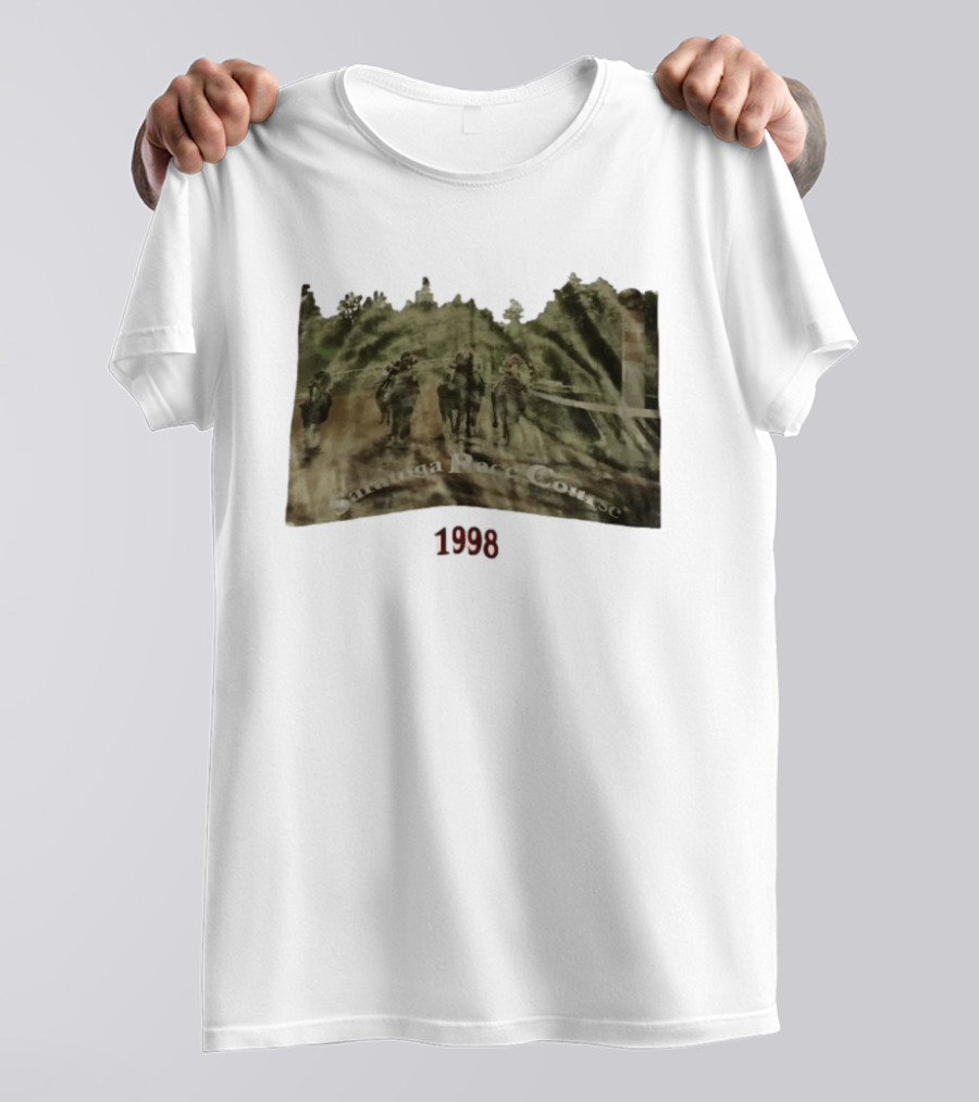 Saratoga Race Course 1998 Horse Racing Thoroughbred Event Saratoga Springs T-Shirt