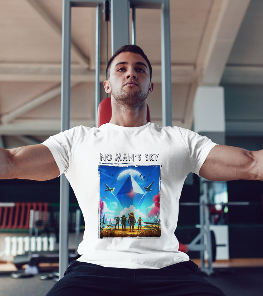 No Man's Sky Adventure With Spacecrafts And Explorers T-Shirt