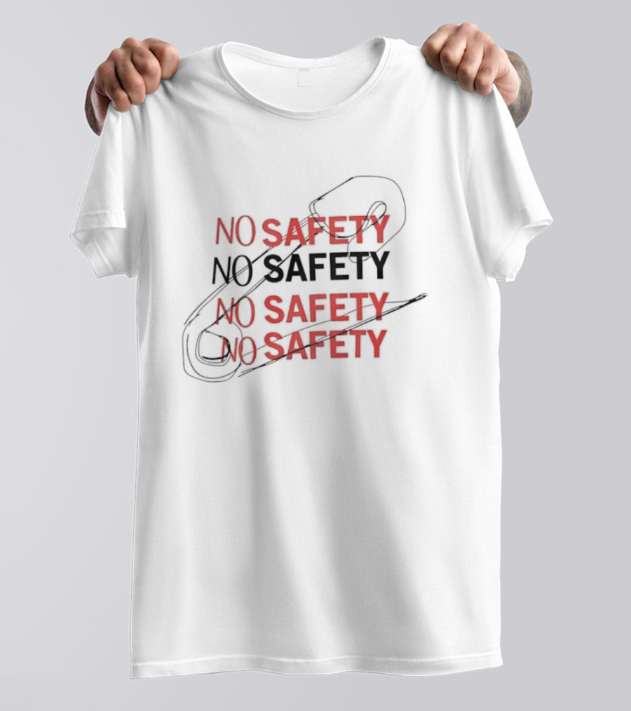 No Safety Pop Up With Safety Pin T-Shirt