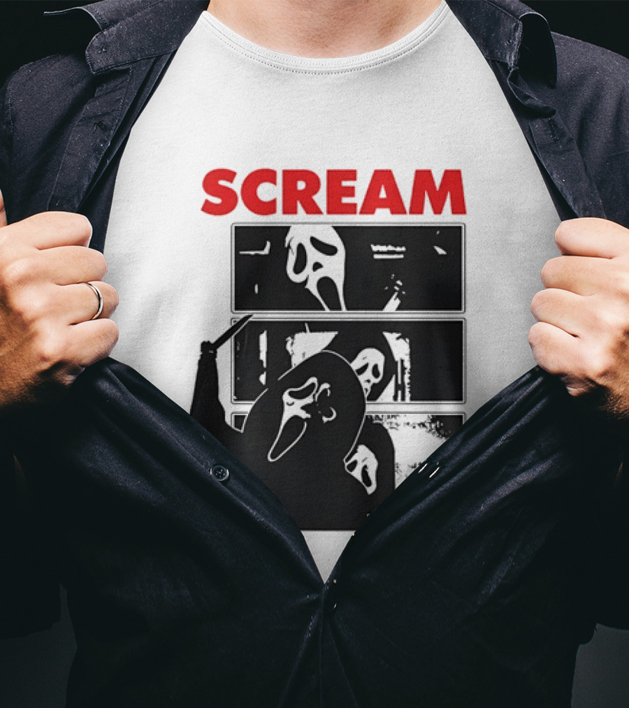Scream Ghostface Slasher Horror Movie 90s T-Shirt