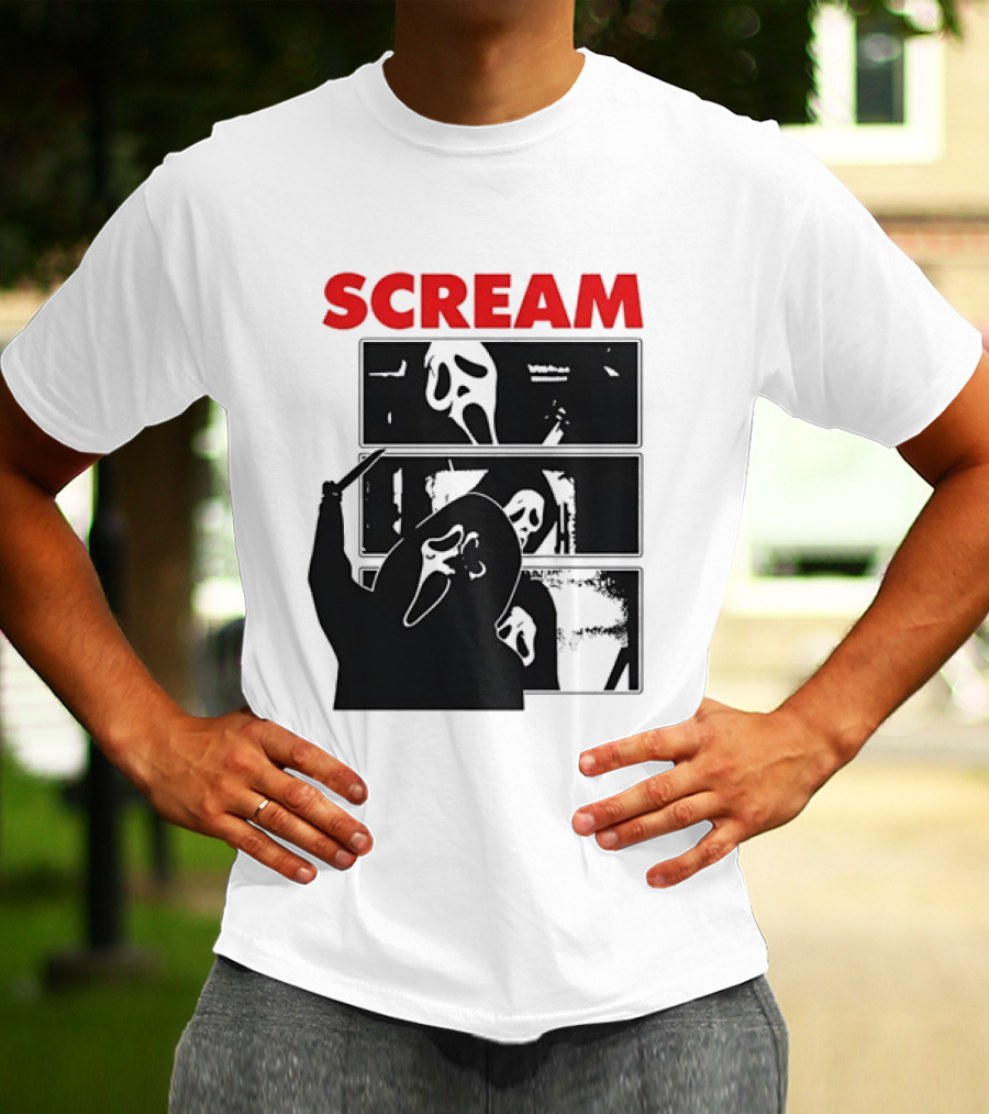 Scream Ghostface Slasher Horror Movie 90s T-Shirt