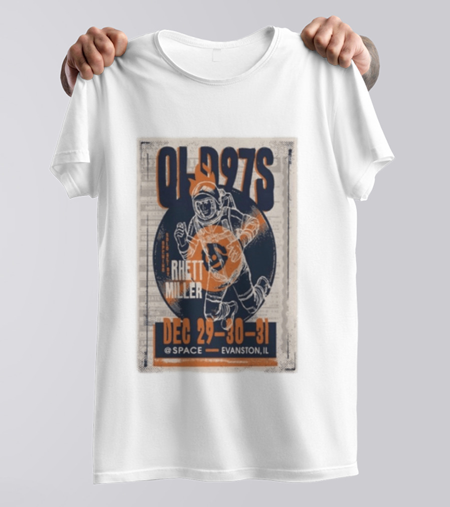 Old 97s Rhett Miller Dec 29 30 31 2025 Space Evanston Il T-Shirt