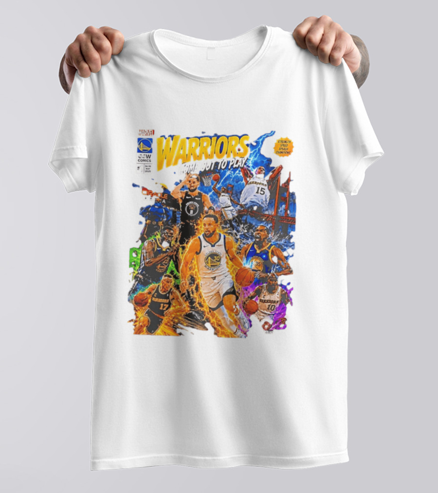 Golden State Warriors Come Out To Play Comic Book Marvel Oracle Arena T-Shirt