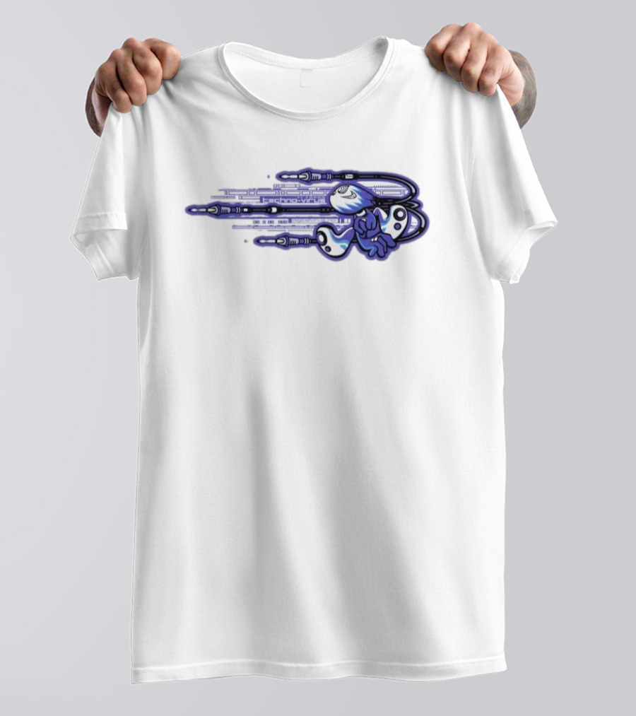 Techno Virus Digitalvirus No1 Cyber Character With Circuit T-Shirt