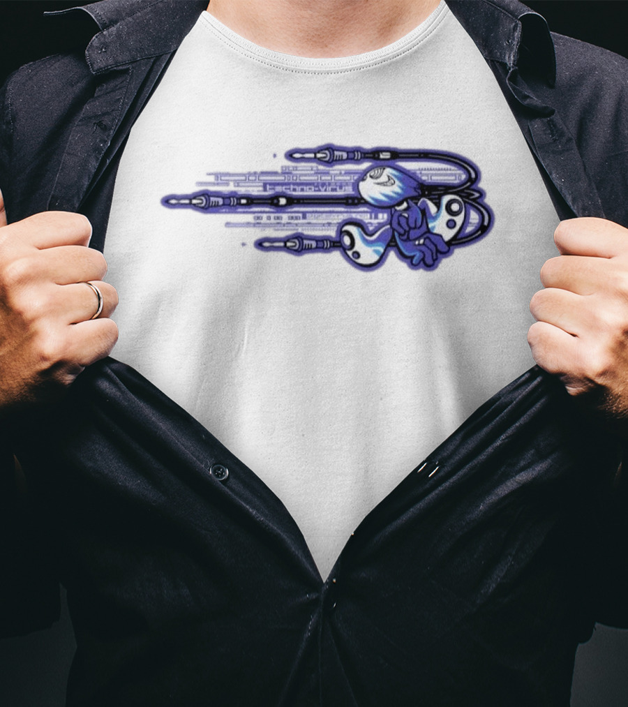 Techno Virus Digitalvirus No1 Cyber Character With Circuit T-Shirt